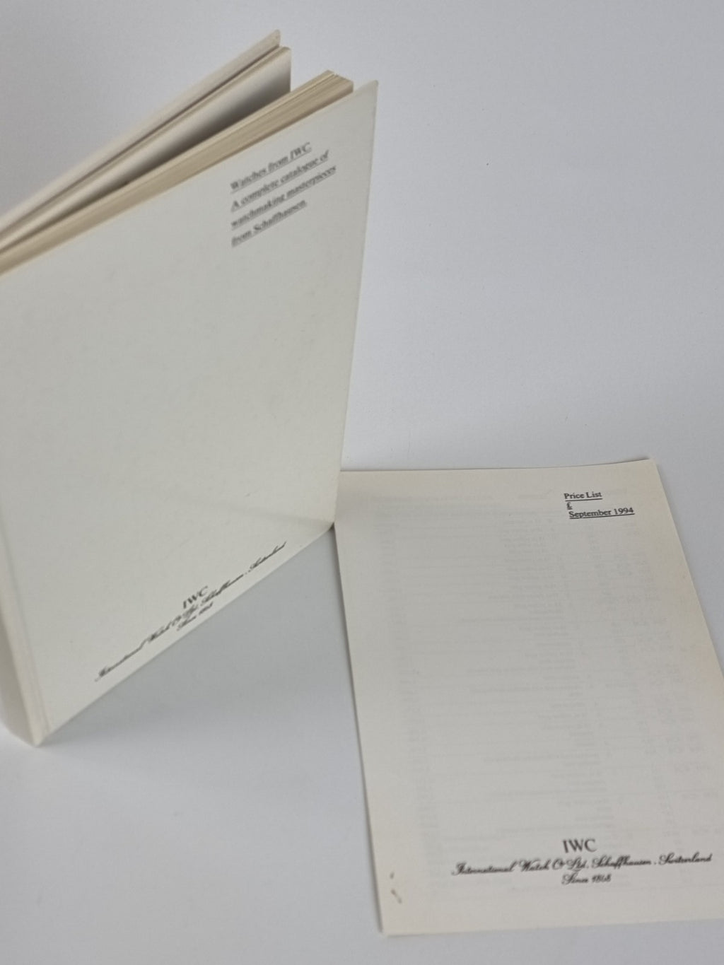 IWC: A complete catalogue of watchmaking masterpieces from Schaffhausen.