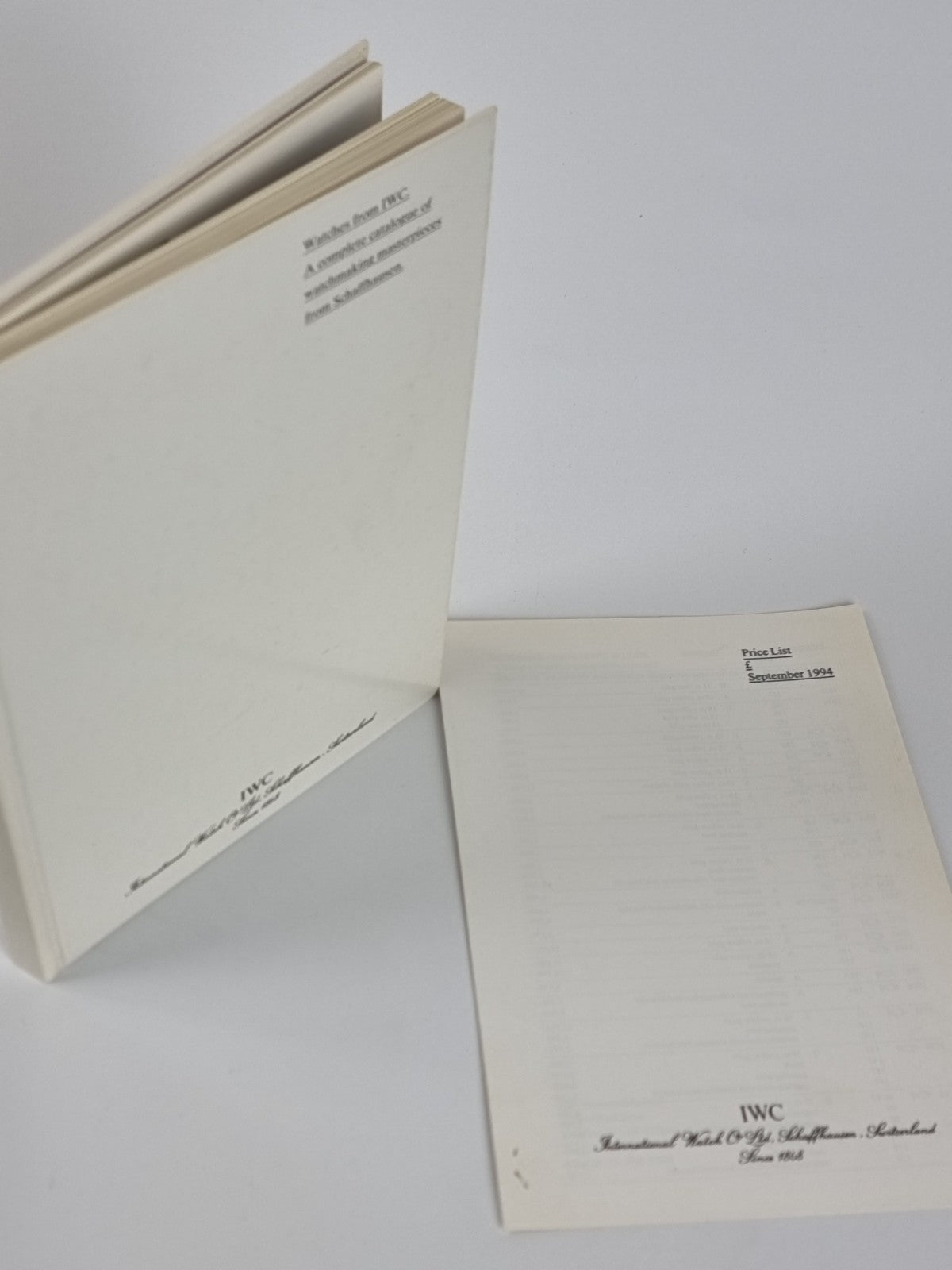 IWC: A complete catalogue of watchmaking masterpieces from Schaffhausen.