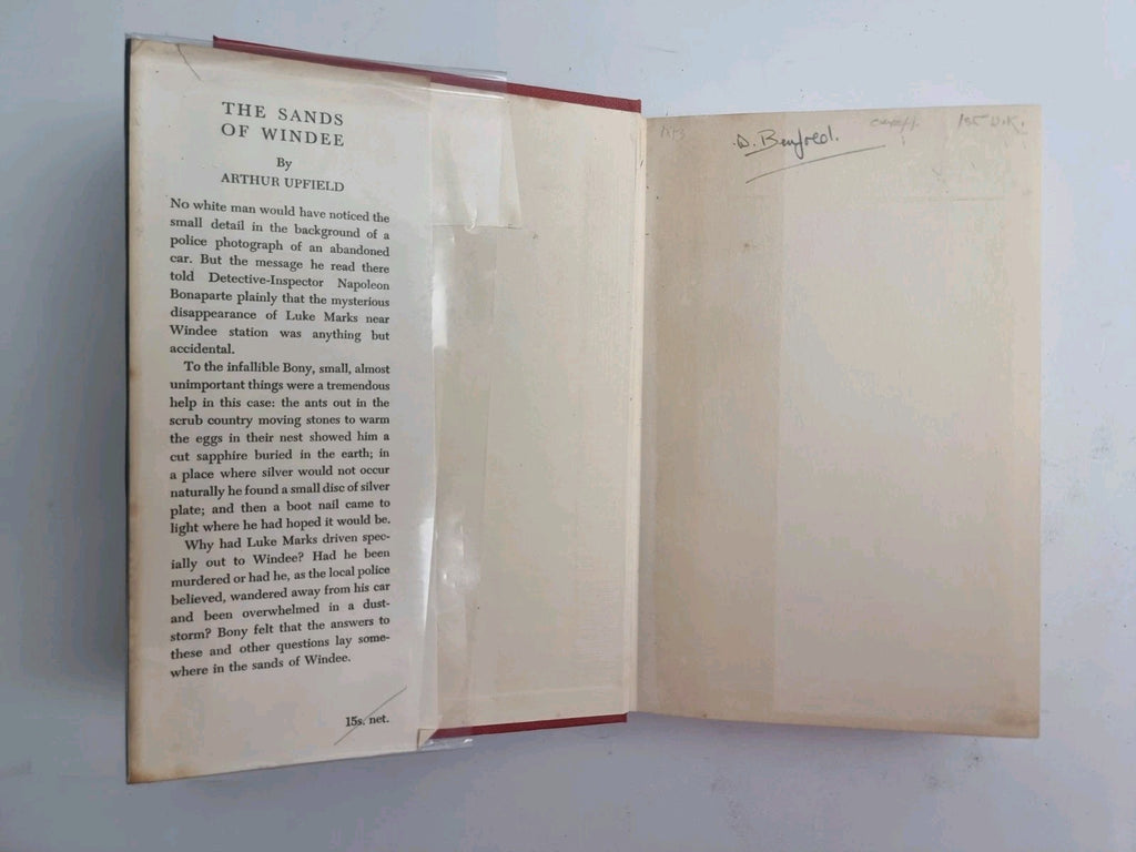 The Sands of Windee, Arthur Upfield— First Edition, UK