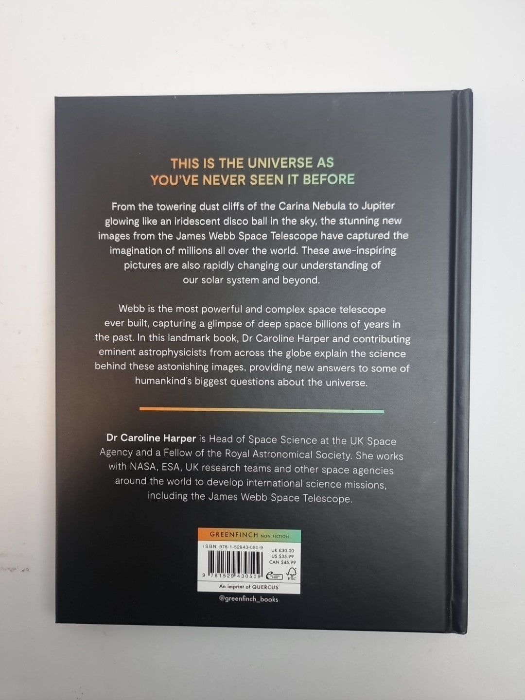 Unseen Universe  Dr Caroline Harper - Free Tracked Delivery New