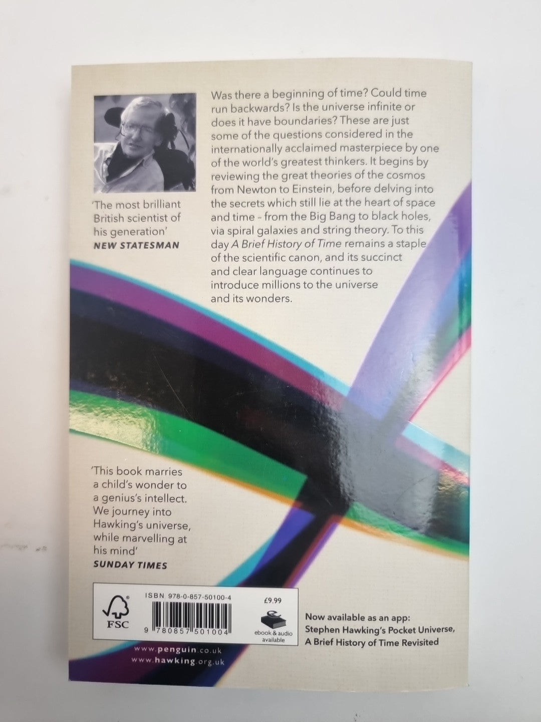 A Brief History Of Time: From Big Bang To Black Holes S Hawking Free Delivery