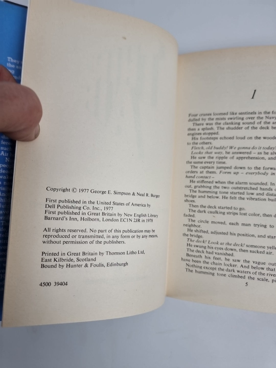 Thin Air by Neal R Burger & George E. Simpson Hardcover 1st Edition Unread Copy 