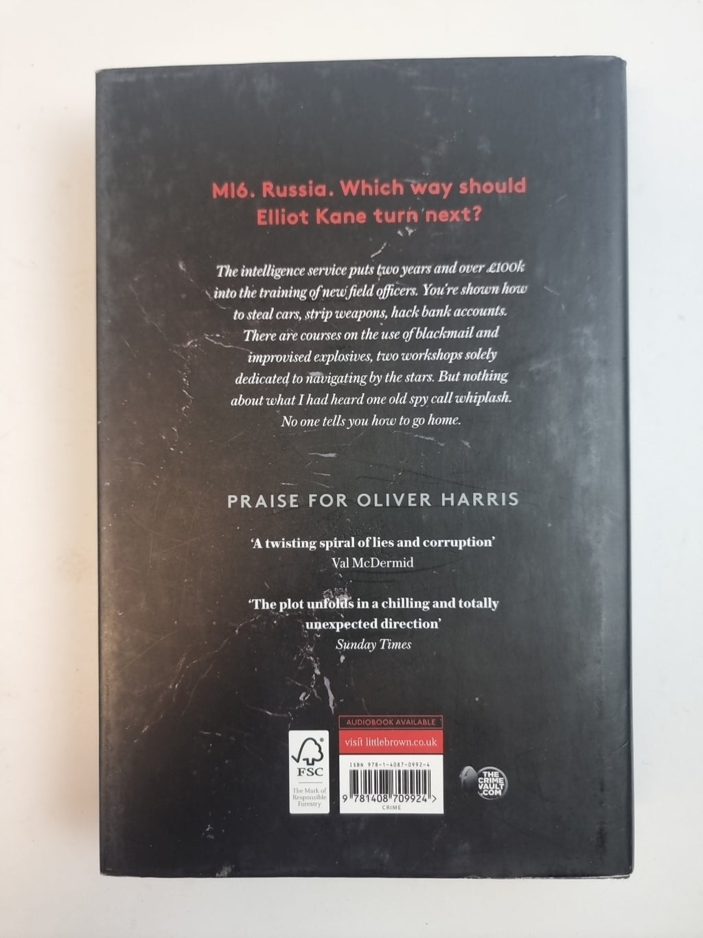 A Shadow Intelligence — Oliver Harris, First Edition, As New