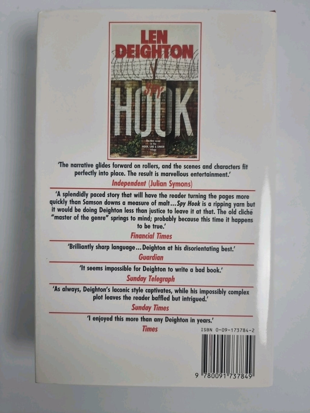 DEIGHTON Len - Spy Line Hardback DJ HB