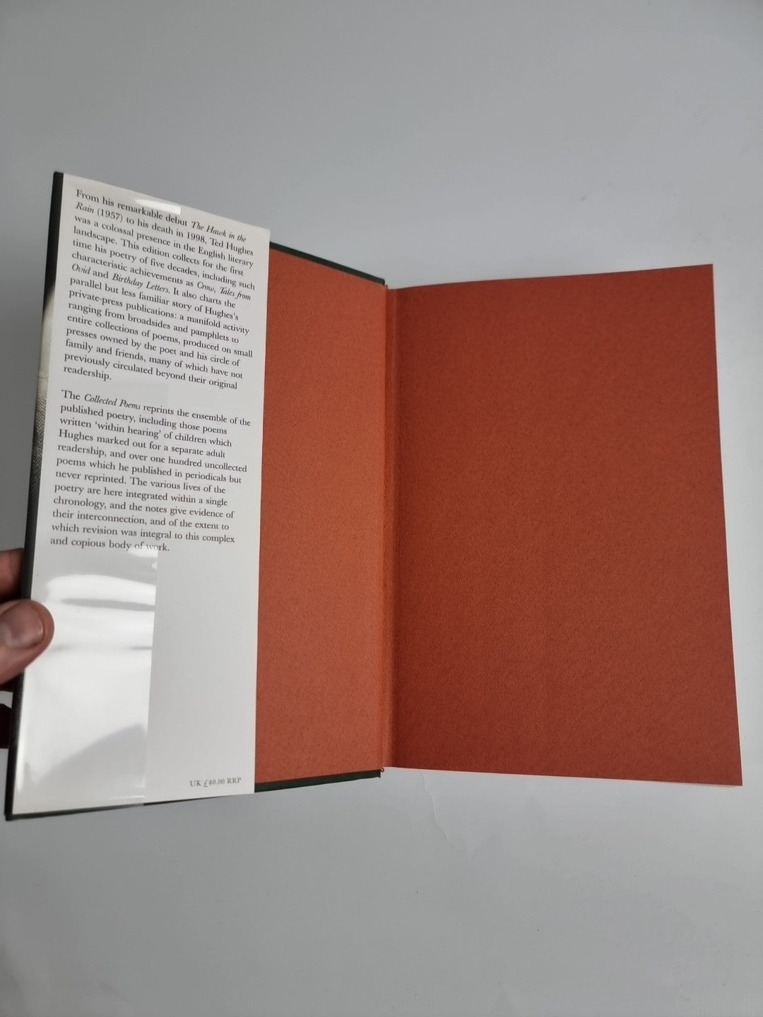 Collected Poems by Ted Hughes, Hardcover, First UK Edition (2003) UNREAD