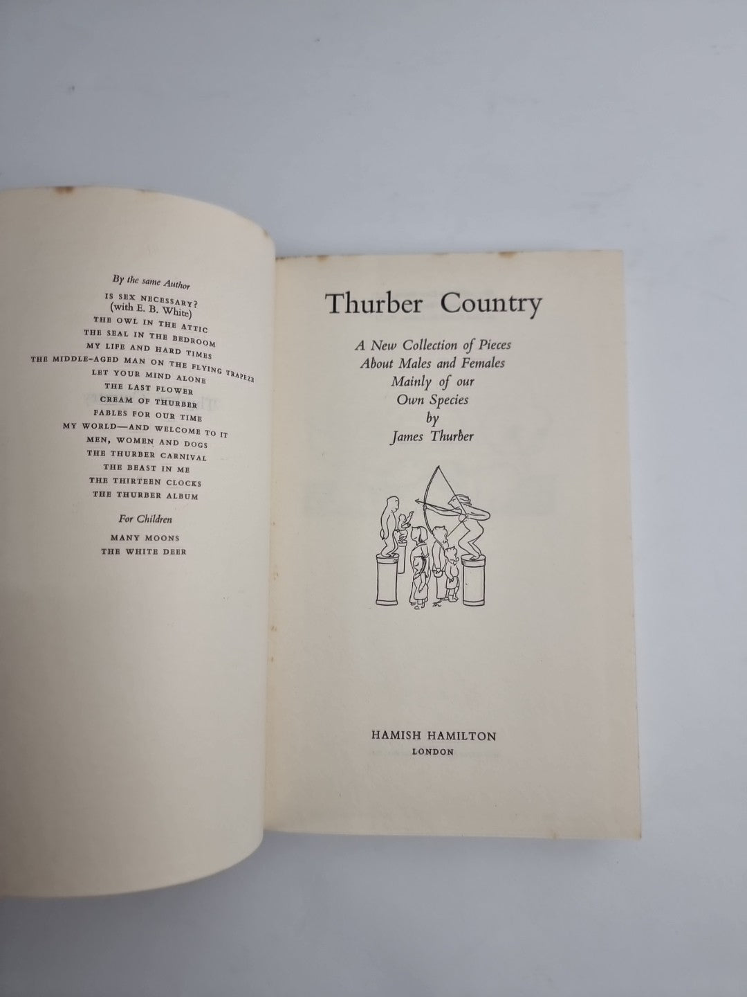 Thurber Country by James Thurber 1953, Hardback USA 1st Printing