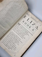 Eliza: An Epick Poem. In ten books. By Sir Richard Blackmore 1705 1st printing