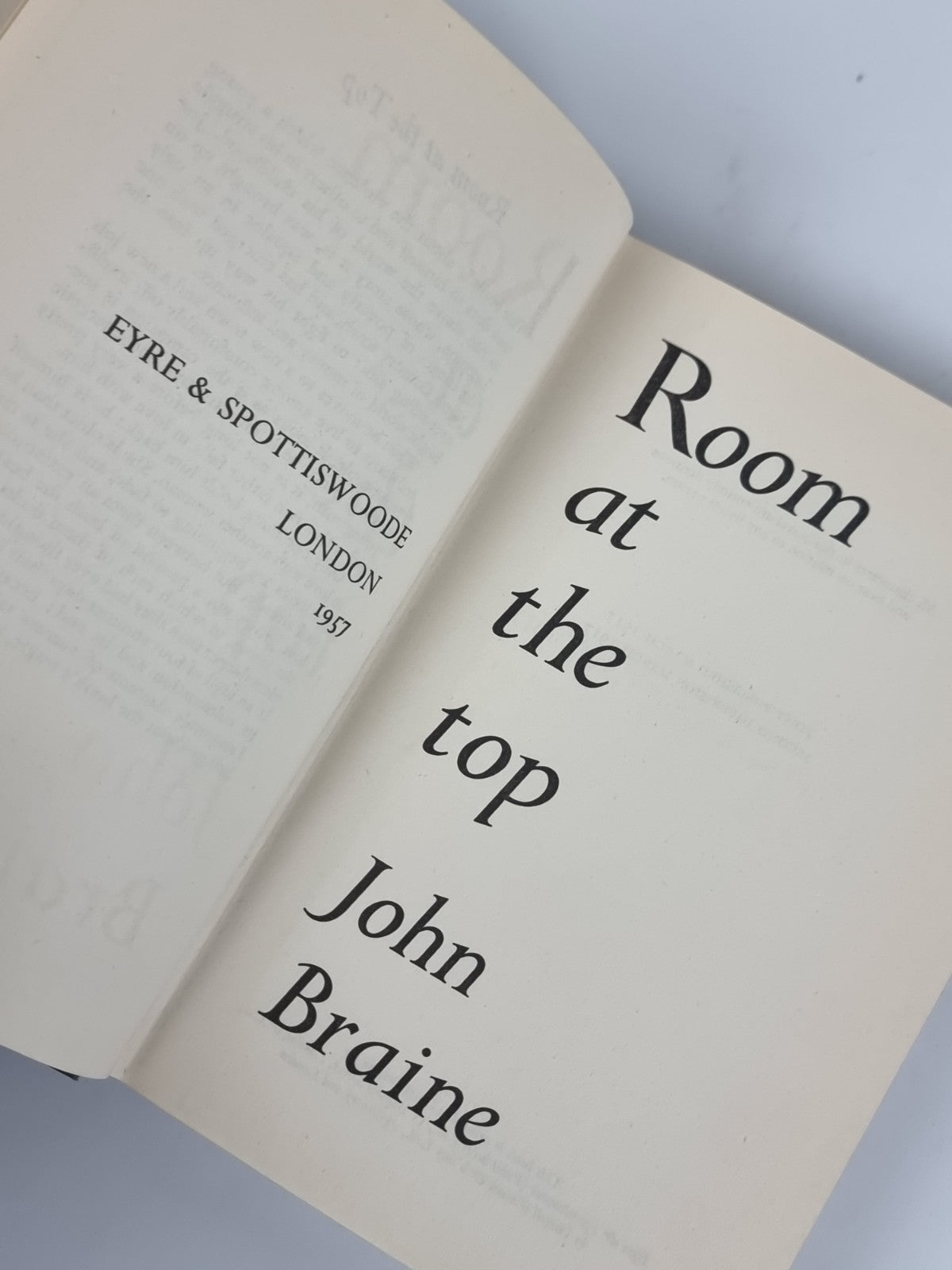 Room At The Top, John Braine - First Edition, Second Impression