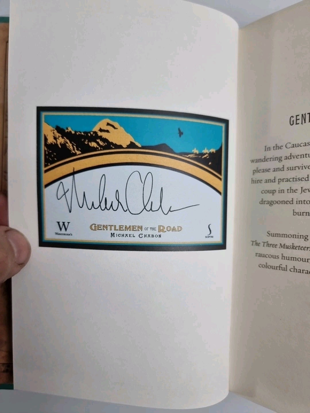 Gentlemen of the Road by Michael Chabon (HB 2007) New 1st Edition & Signed Rare