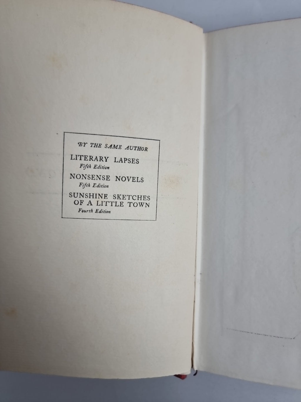 Behind The Beyond, Stephen Leacock — First Edition, 1941