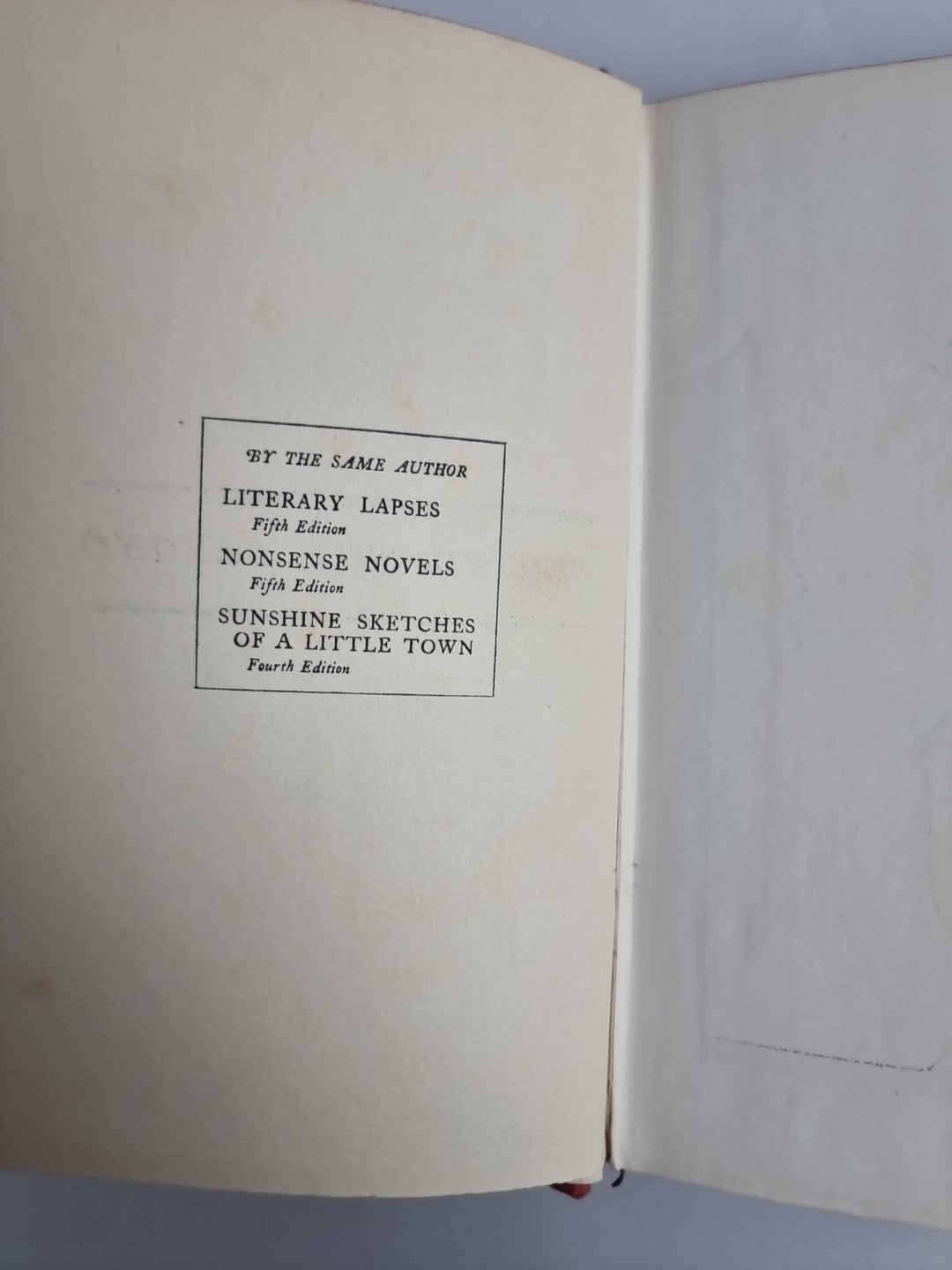 Behind The Beyond, Stephen Leacock — First Edition, 1941