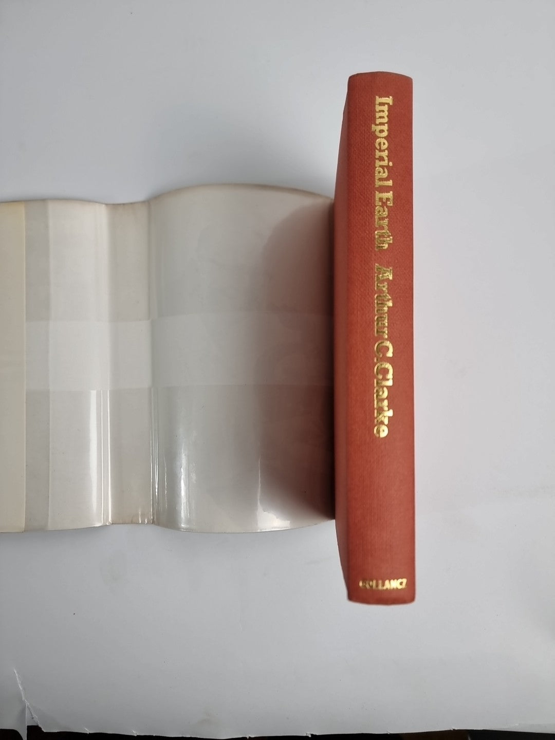 1975 Imperial Earth Arthur C Clarke 1st Edition Protective Wrapper. Fine Unread.