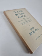 Thanks Before Going John Masefield