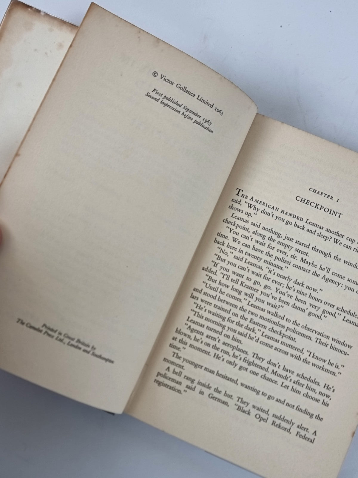 John le Carre, The Spy Who Came in From the Cold - 1963