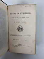 A History of Booksellers, Henry Curwen — First Edition, Illustrated
