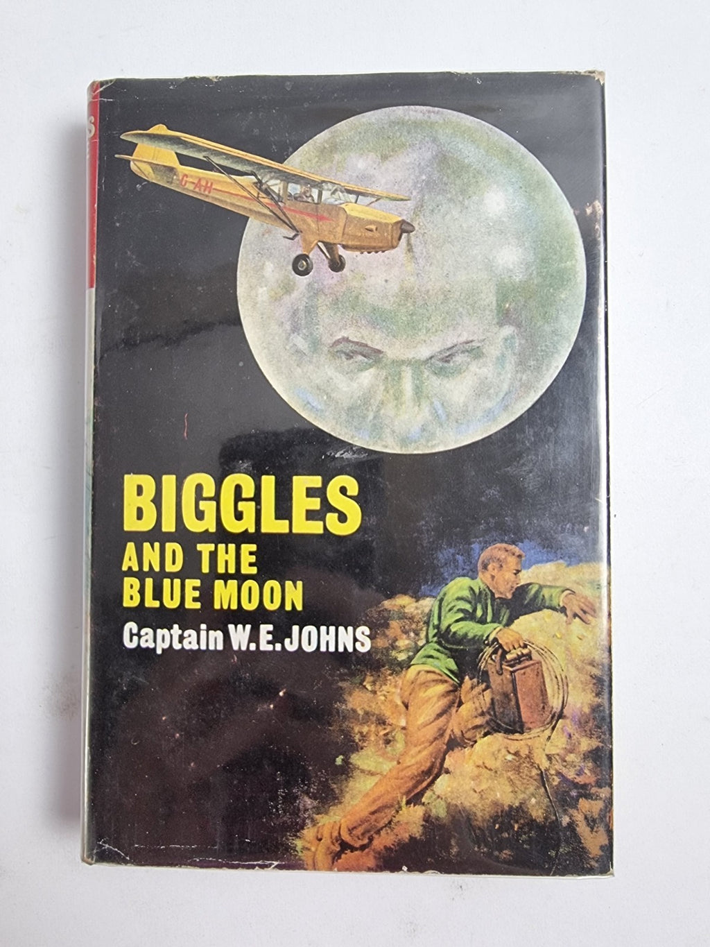 Biggles and the Blue Moon, Captain W.E. Johns — First Edition, AS NEW