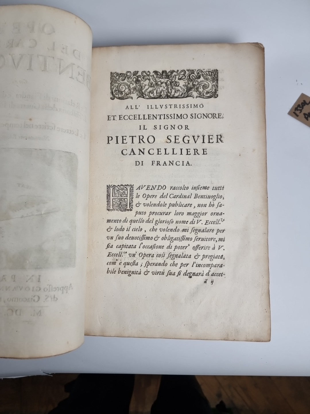 1648 Opere Del Cardinal Bentivoglio History of Flanders & Dutch Revolt Italian