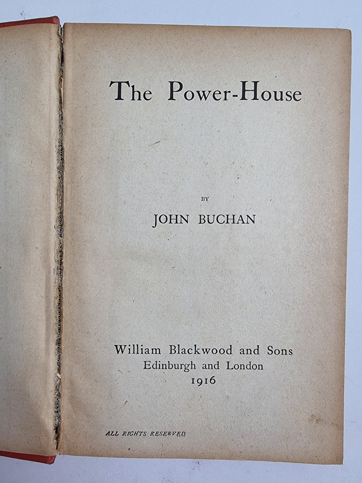 The Power House, John Buchan — First Edition, 1916