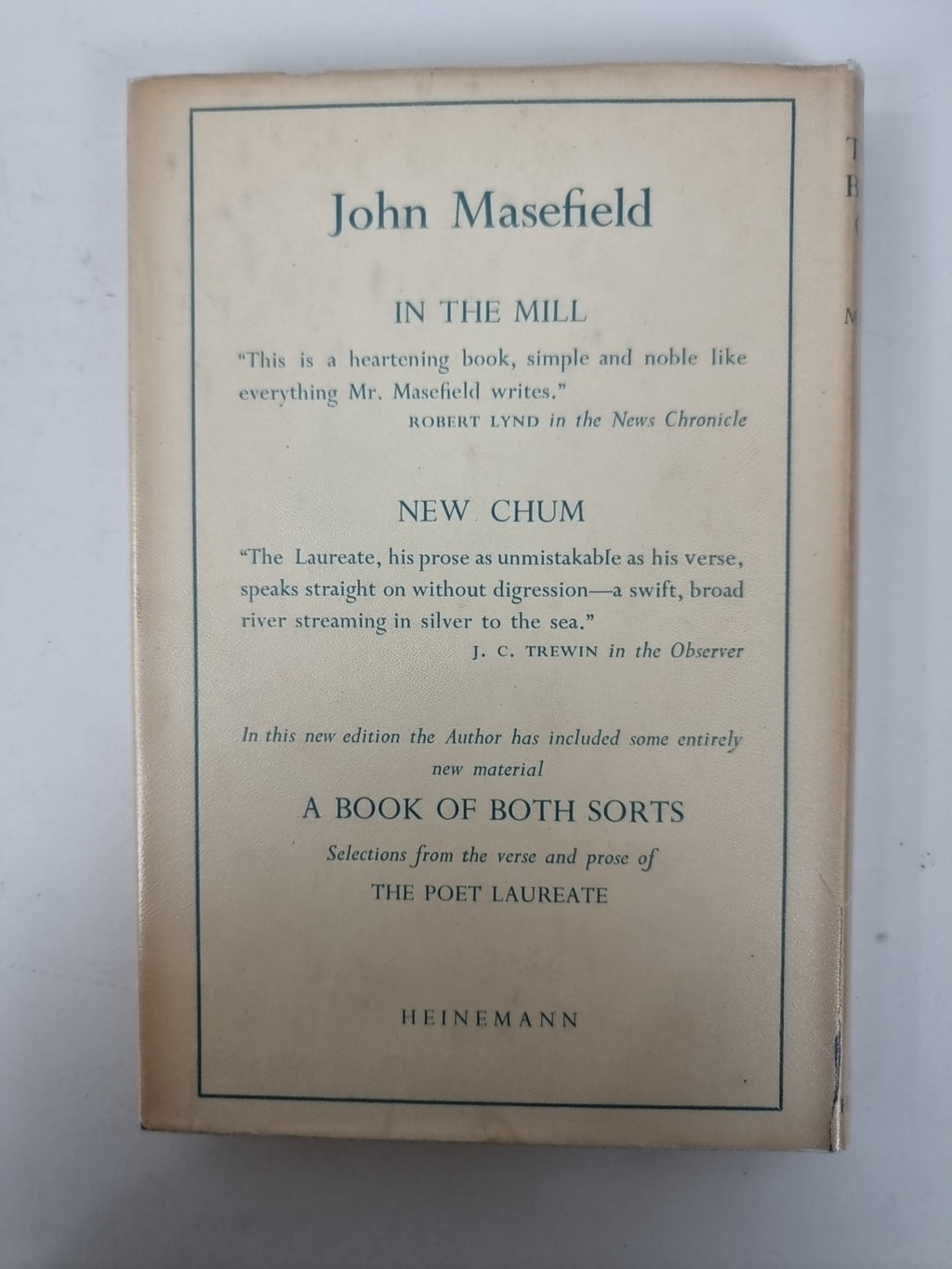 Thanks Before Going John Masefield