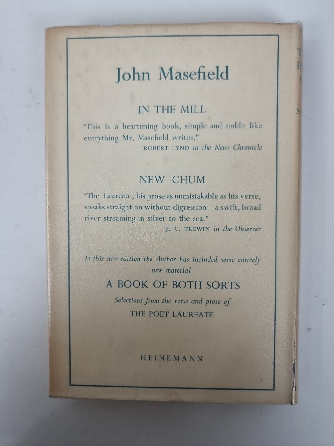Thanks Before Going John Masefield