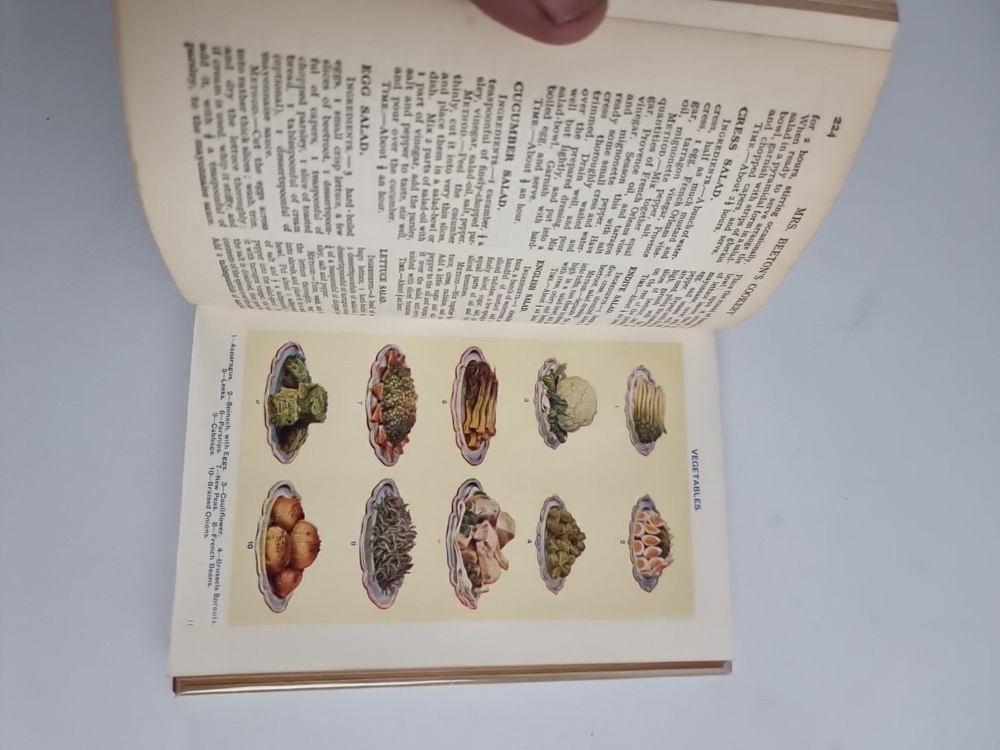 Mrs Beeton’s Cookery Book 1923, Colour Plates & Illustrations, Free Tracked Post