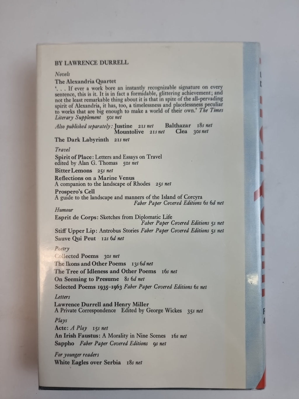 Nunquam, Lawrence Durrell — As New, First Edition