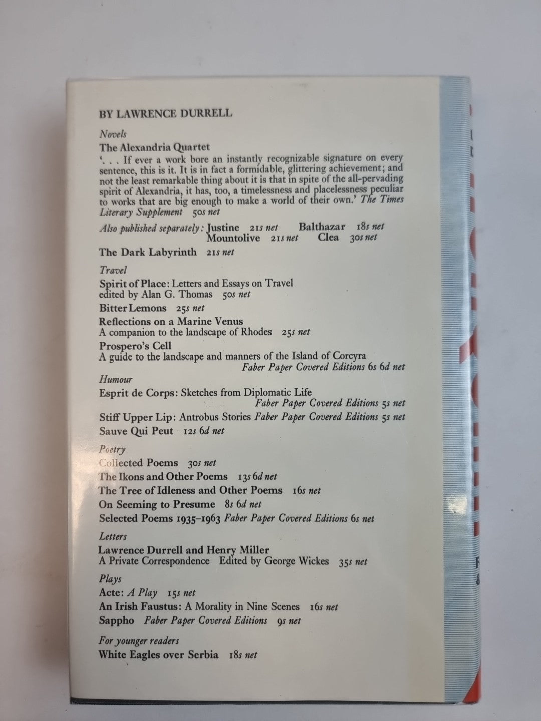 Nunquam, Lawrence Durrell — As New, First Edition