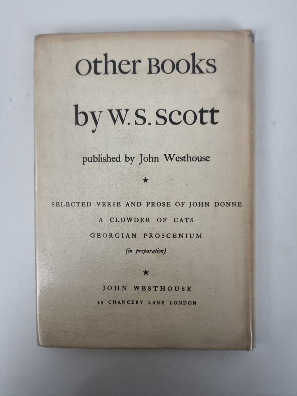 The Fantasticks (Donne, Herbert, Crashaw, Vaughan), W. S. Scott — 1st Edition