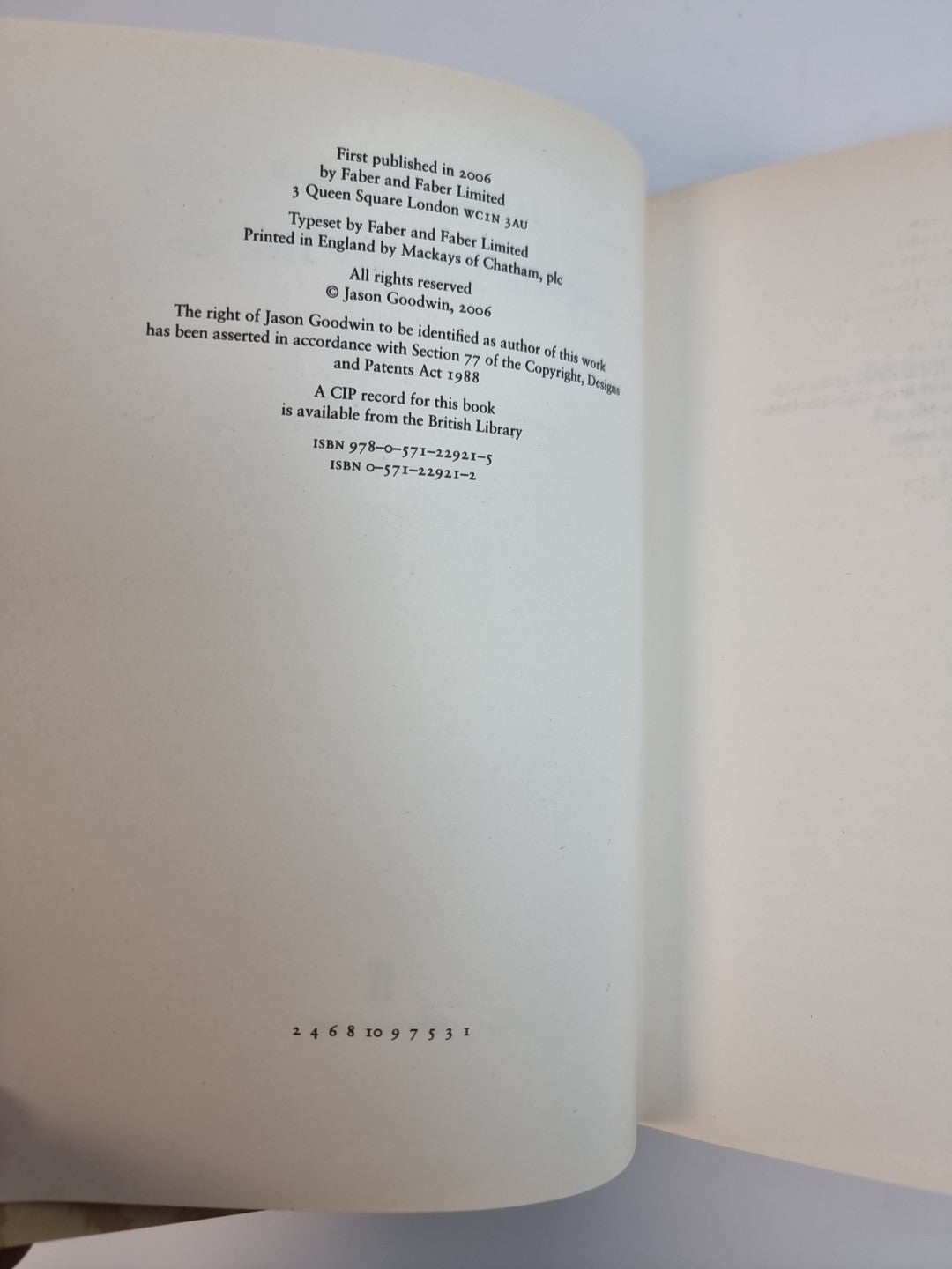 Janissary Tree by Jason Goodwin (Hardcover, 2006) 1st Edition New Free Delivery