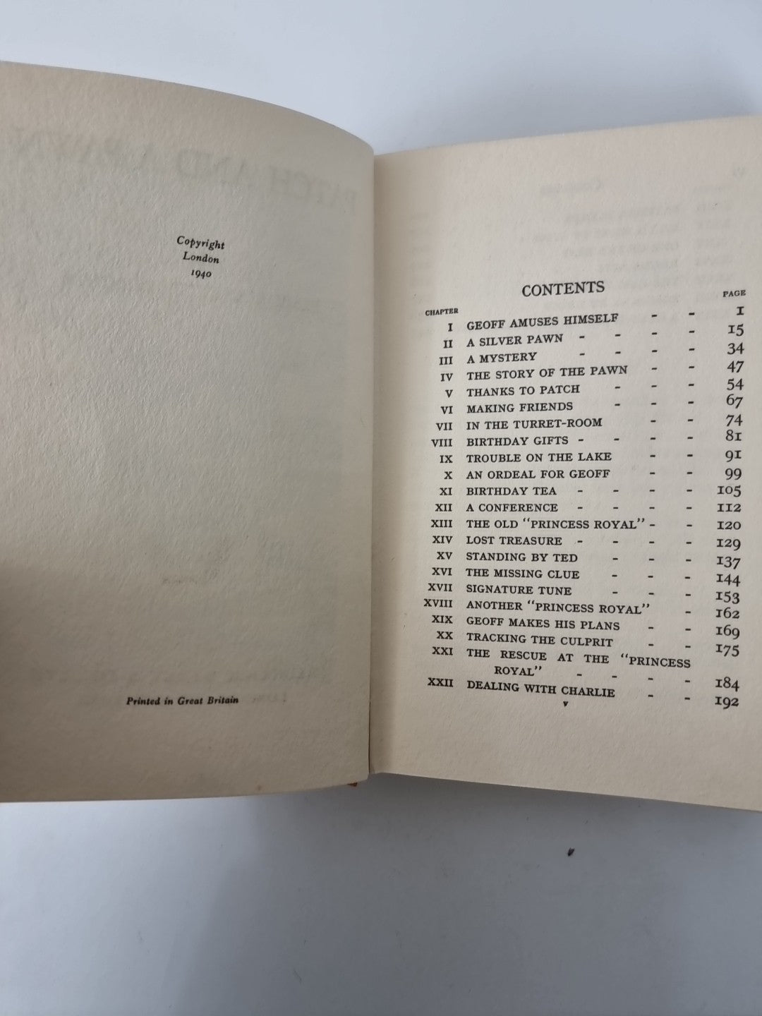Patch And A Pawn, Elsie Jeanette Oxenham — First Edition, 1940