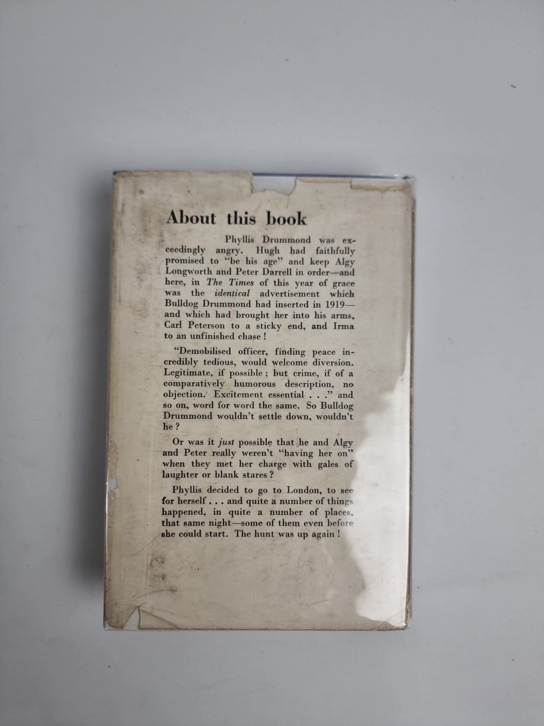 Gerald Fairlie / Sapper, Bulldog Drummond Stands Fast, 1947 1st Edition 