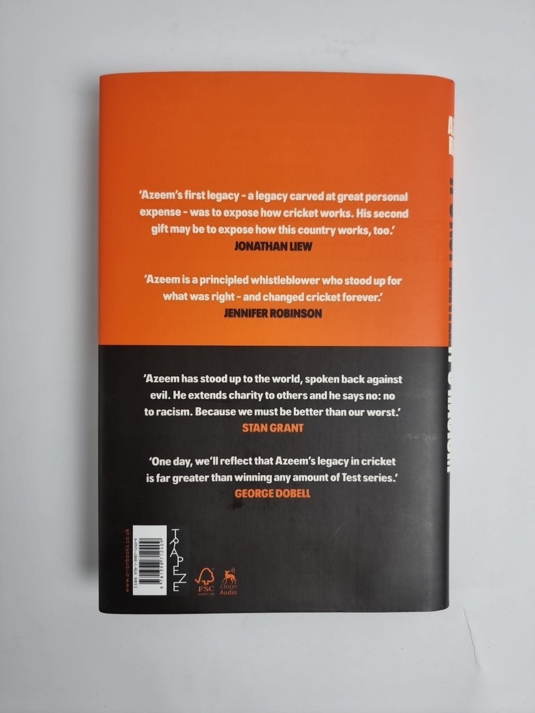 Azeem Rafiq - Its Not Banter Its Racism   What Crickets Dirty NEW 1st Edition 