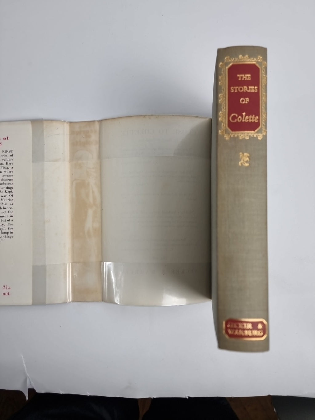 The Stories Of Colette By Antonia White 1958 1st Edition Unread..Rare..