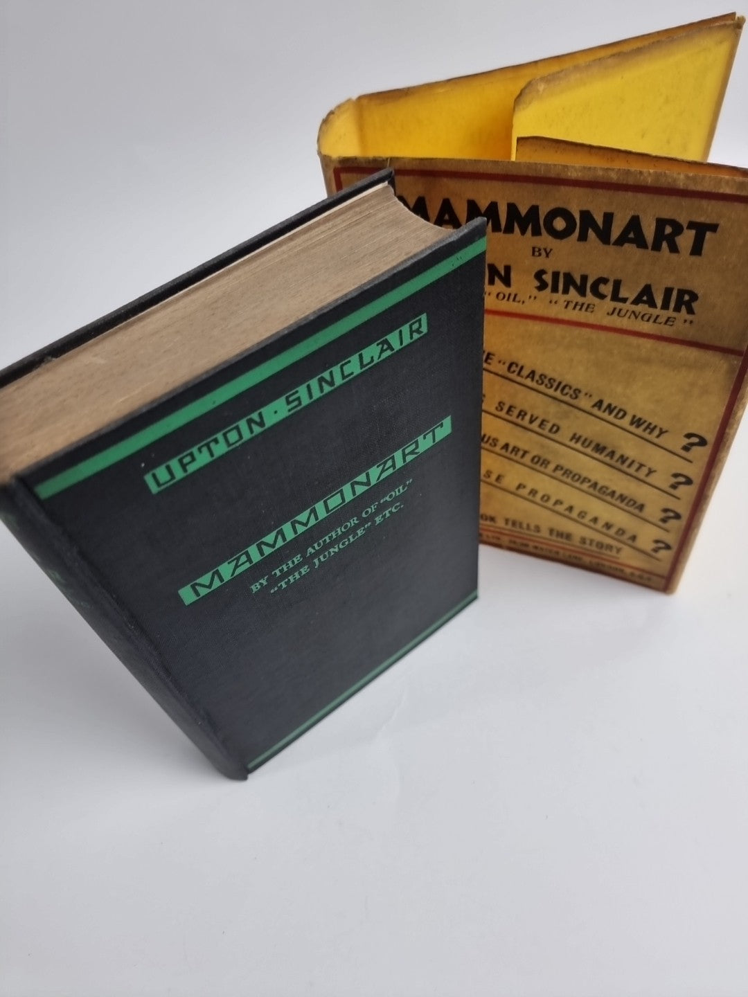 Upton Sinclair,  Mammonart 1934 1st UK Edition 