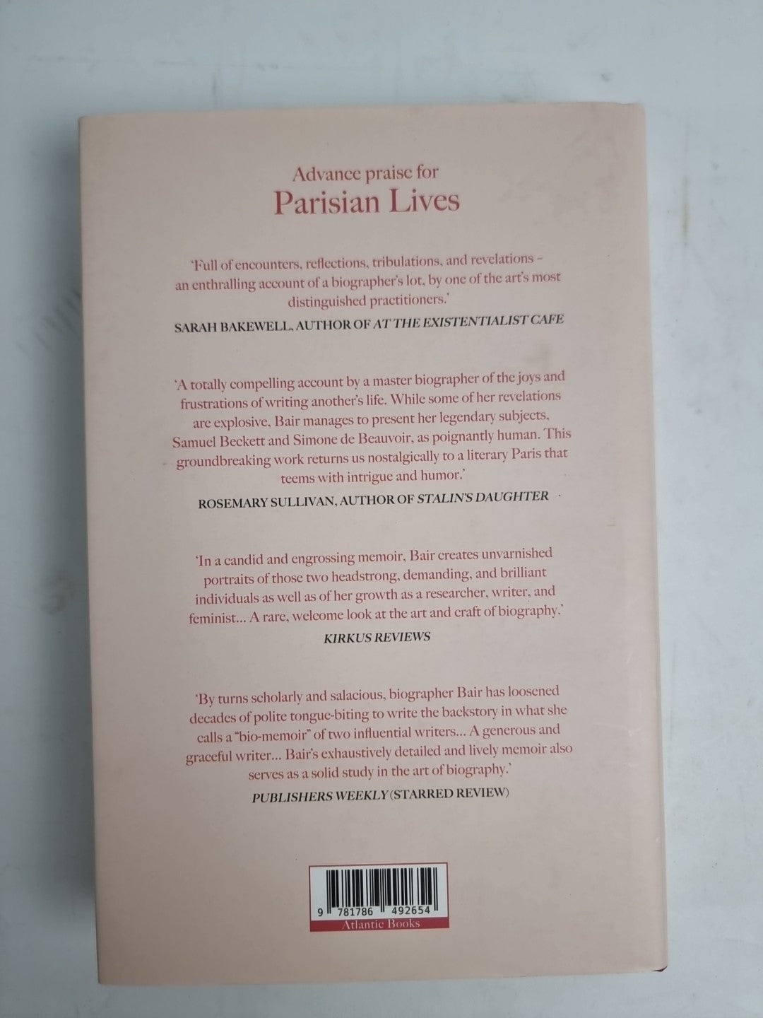 Parisian Lives: Samuel Beckett, Simone de Beauvoir and Me - a Memoir by Deirdre