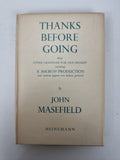 Thanks Before Going John Masefield