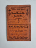 Joint Committee Shefield Omnibus Services Map of Derbyshire Bus Routes — Guide