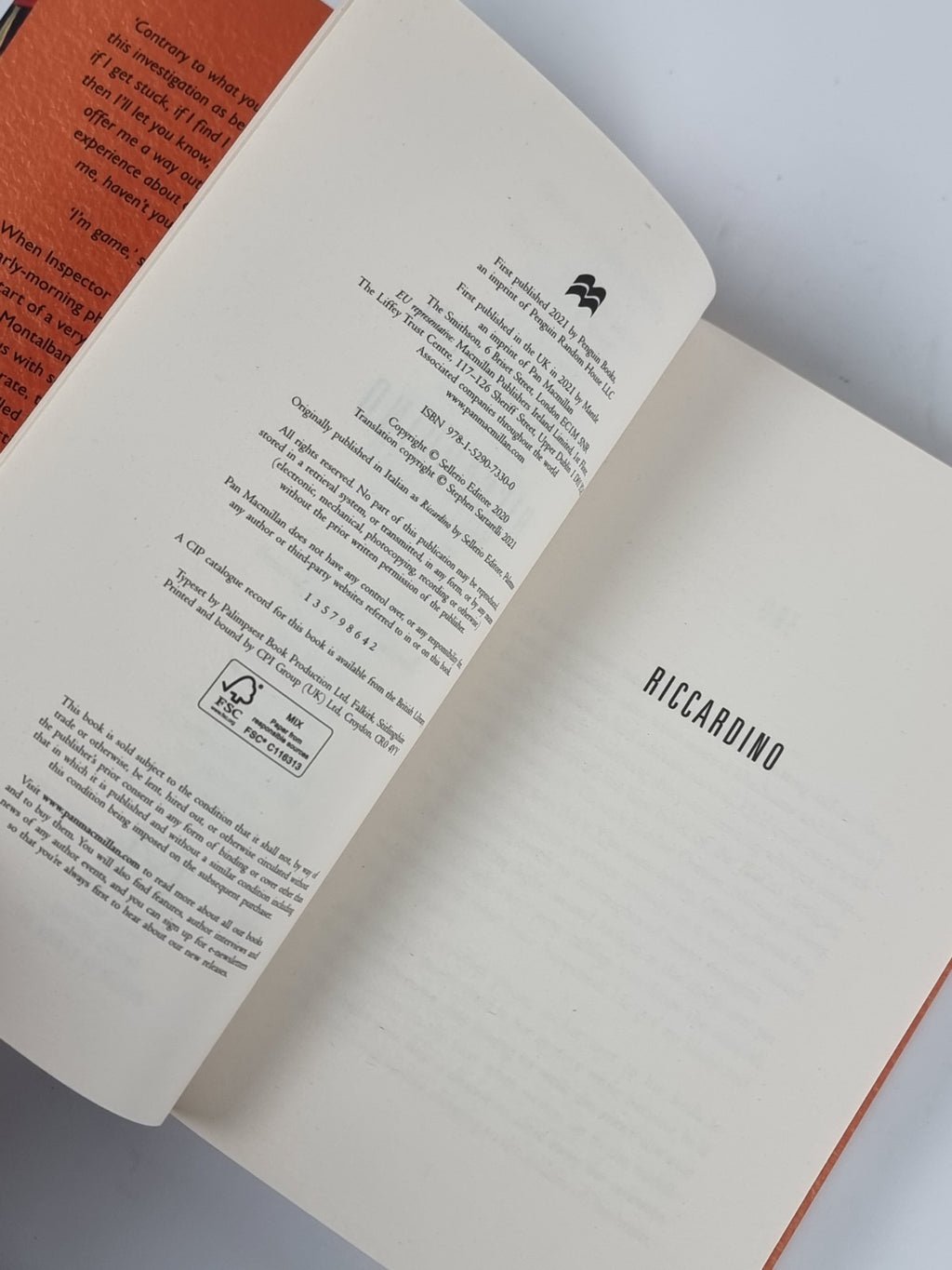 Riccardino, Andrea Camilleri - First Edition, As New