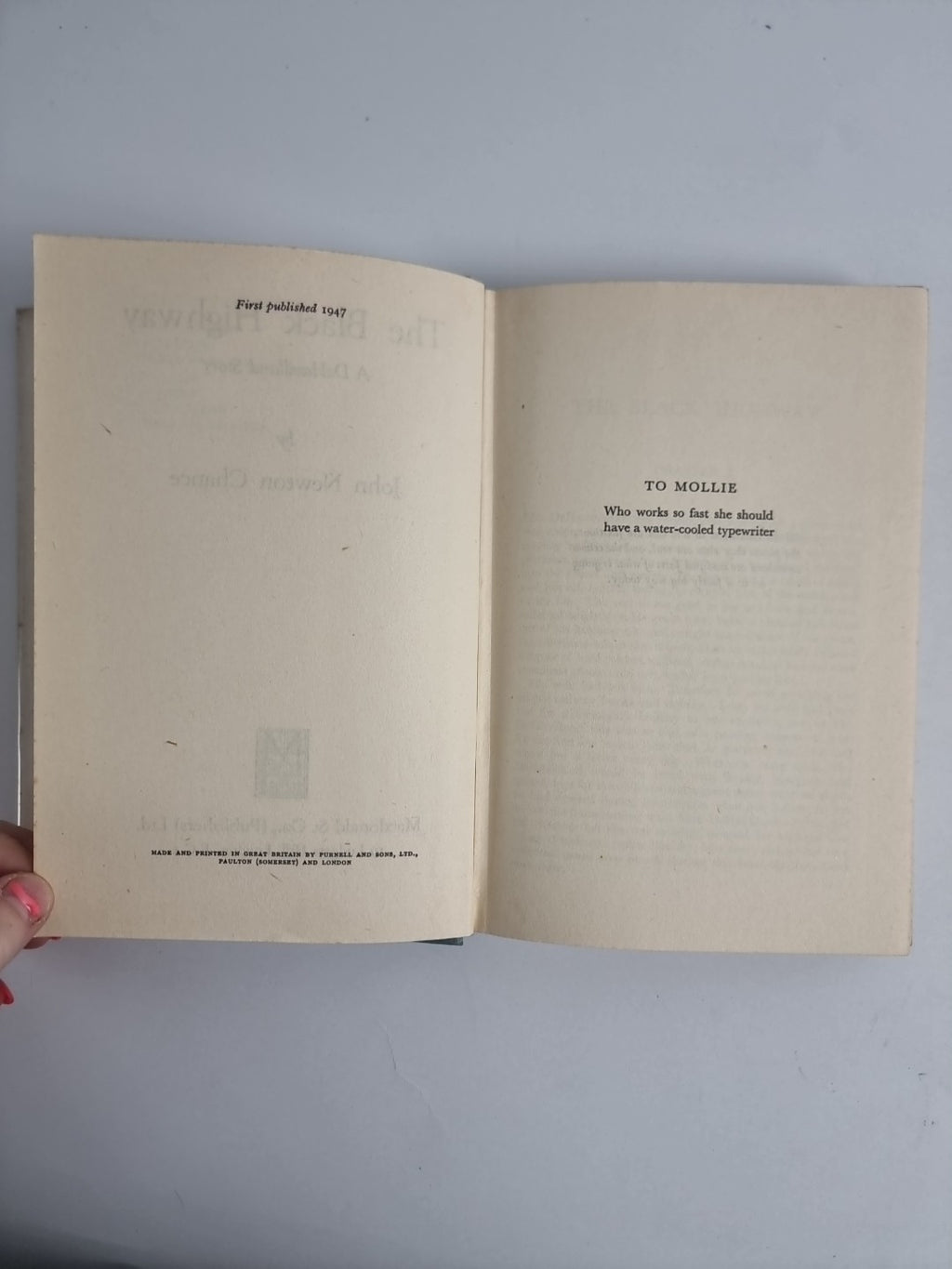 The Black Highway, John Newton Chance — First Edition, AS NEW