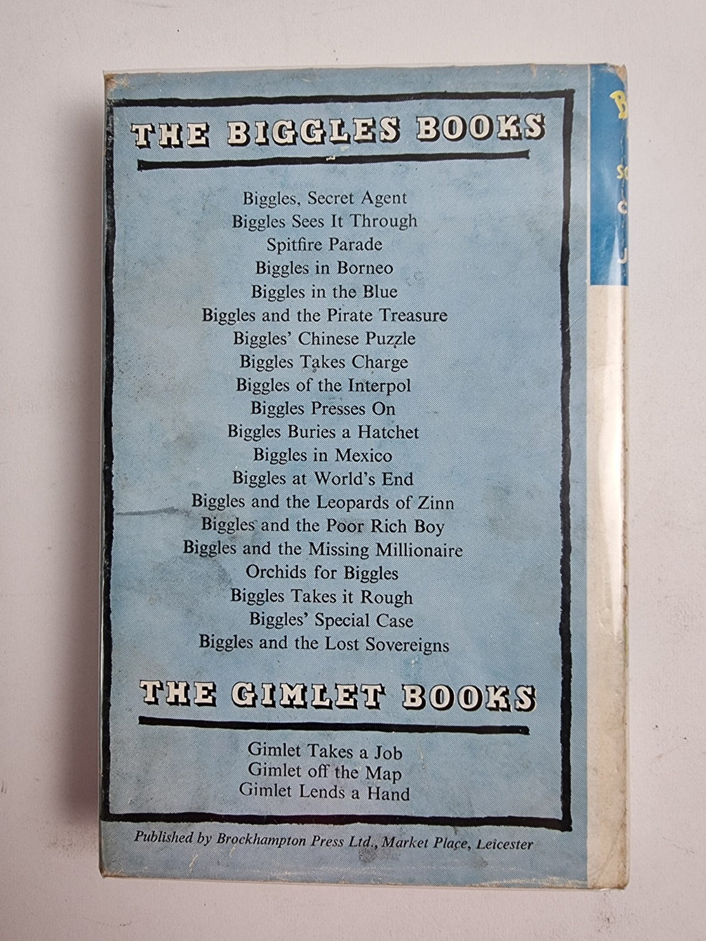 Biggles and the Lost Sovereigns, Captain W.E. Johns — First Edition