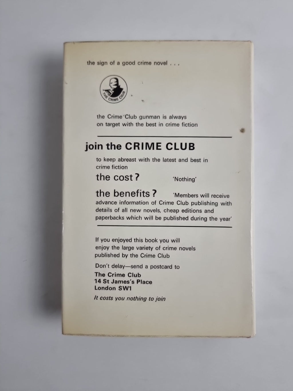 1968 The Private Wound  By Nicholas Blake 1968 1st Edition H/B D/J Crime