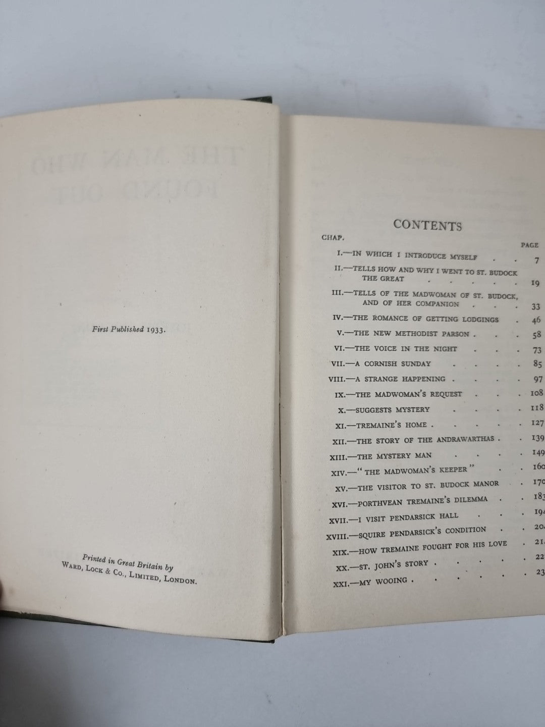 The Man Who Found Out, Joseph Hocking