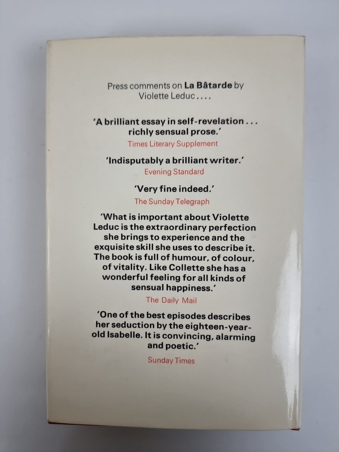 Ravages, Violette Leduc — First UK Edition