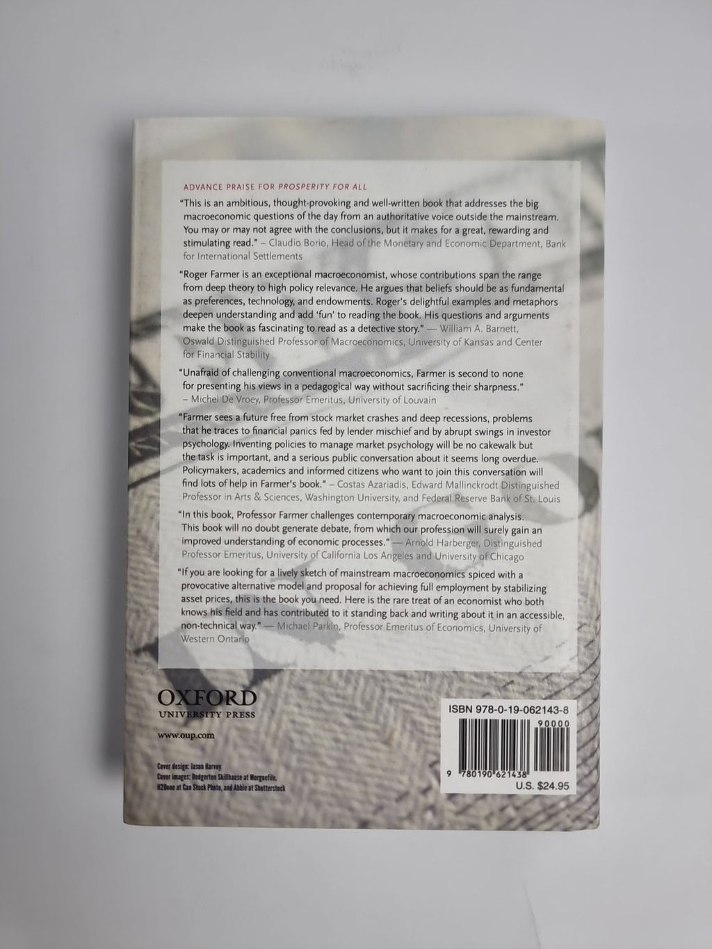 Prosperity for All: How to Prevent Financial Crises by Roger E.A. Farmer...