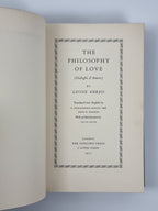 The Philosophy of Love, Leone Ebreo. 1937 1st Edition. Soncino  with cover