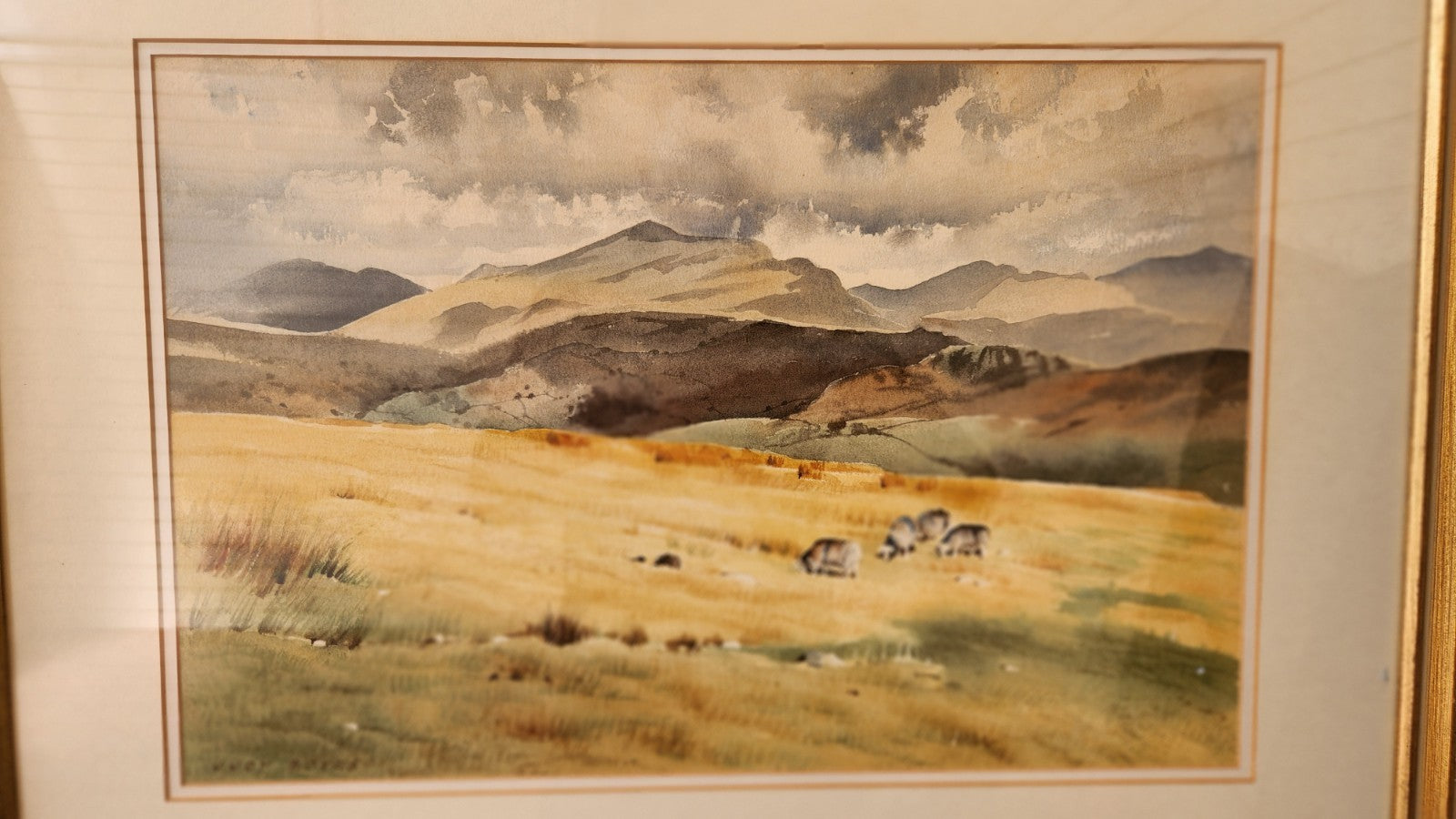 Fine Original Watercolour Lake District By Judy Boyes