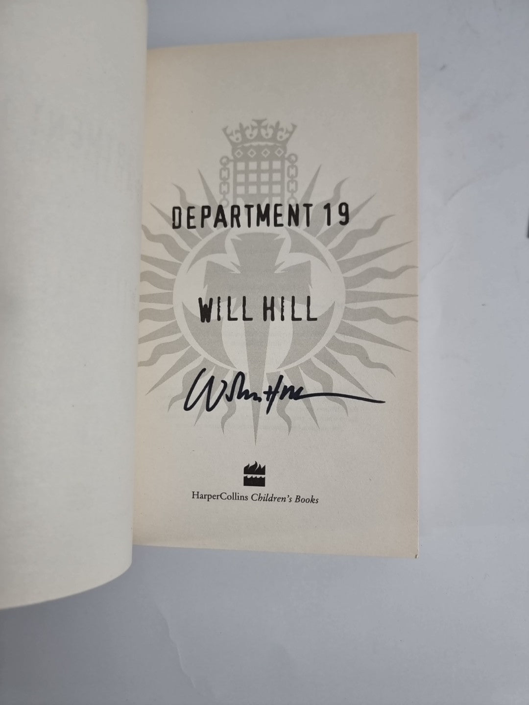 Department 19 by Will Hill (Hardcover, 2011) 1st Edition & Signed Rare