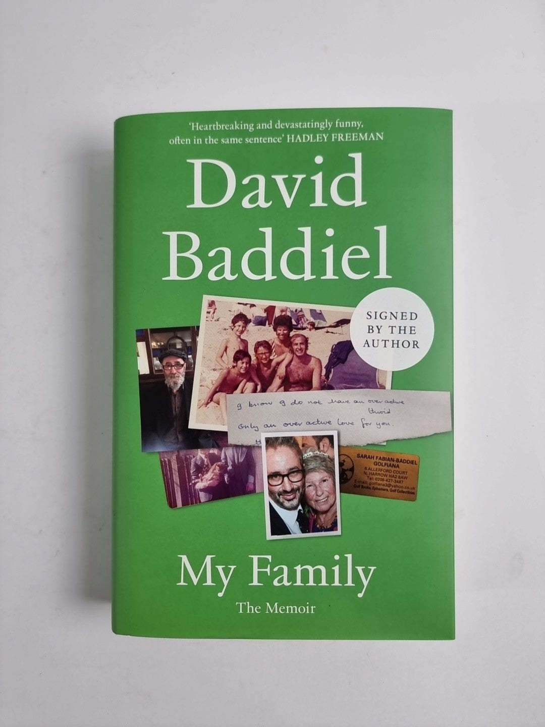 Signed Book - My Family: The Memoir by David Baddiel First Edition NEW
