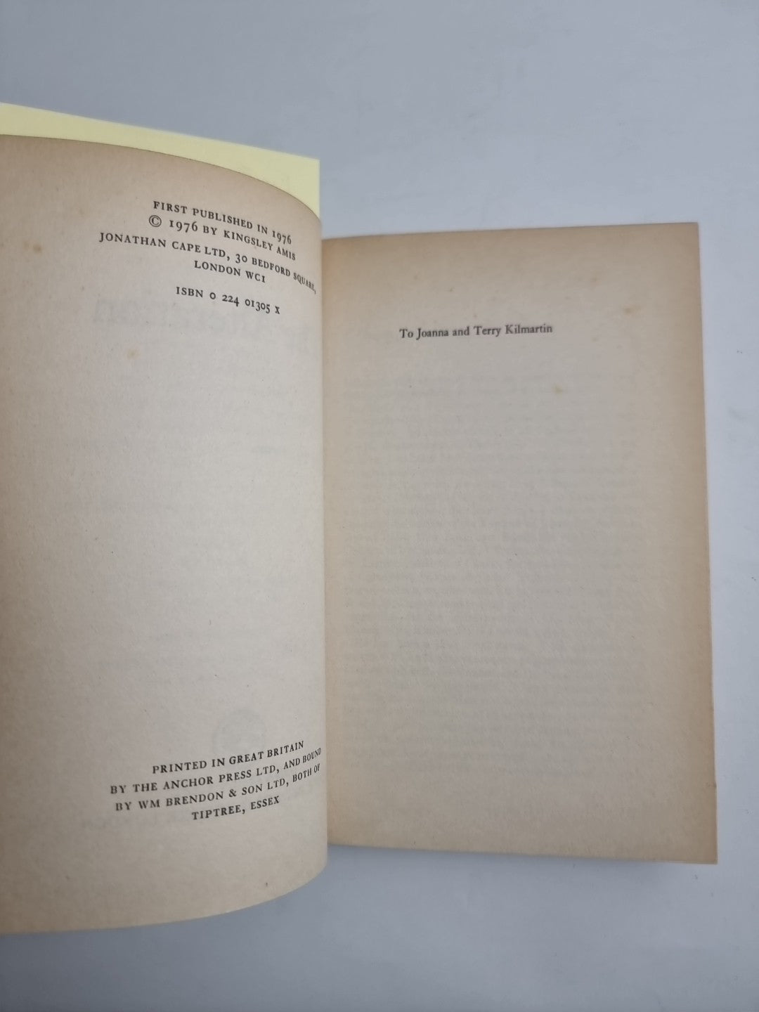 The Alteration by Kingsley Amis 1976 UK 1st/1st HB Jonathan Cape VGC