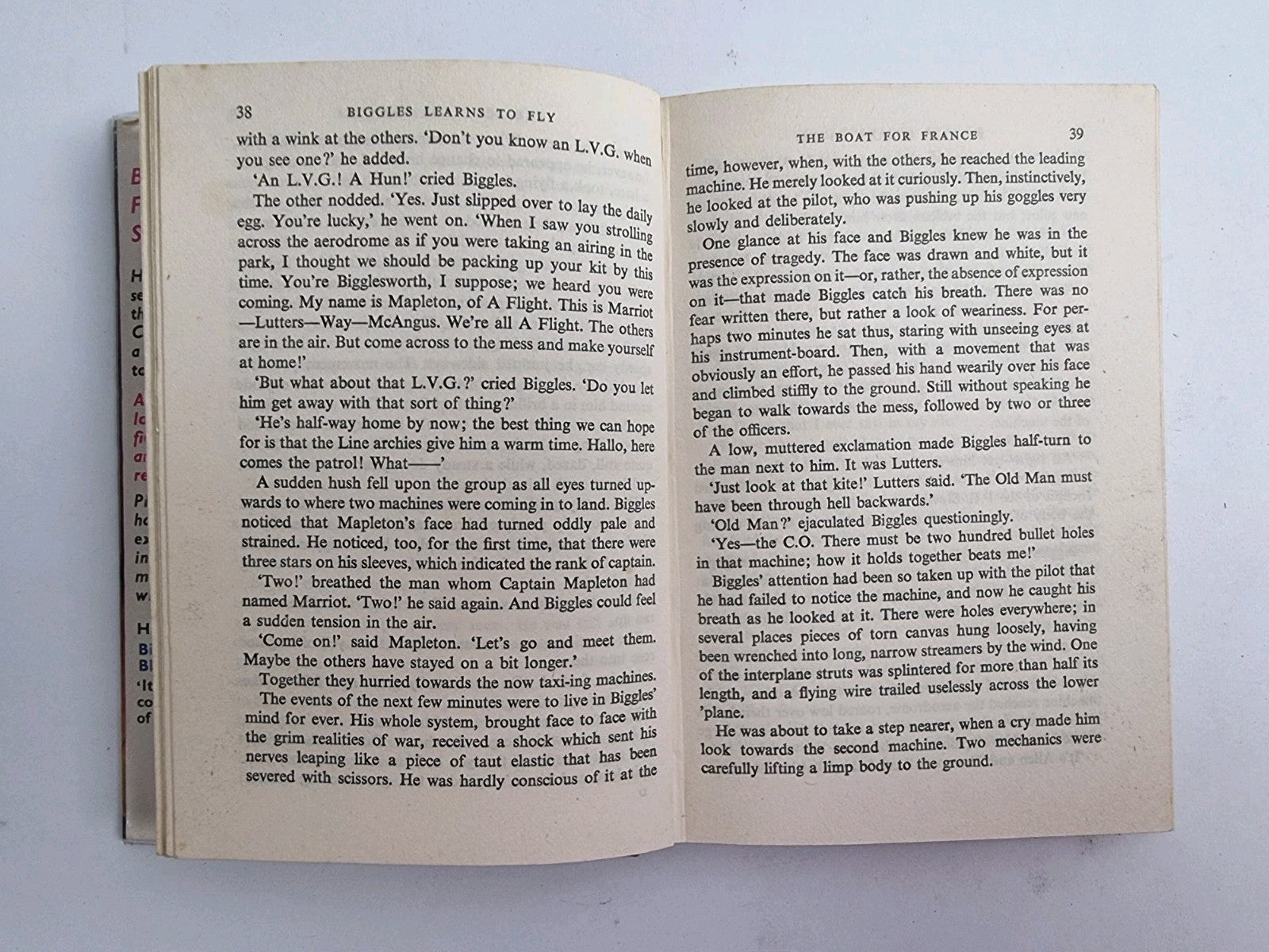 Biggles Learns To Fly, Captain W.E. Johns — First Edition, Revised Edition 1955